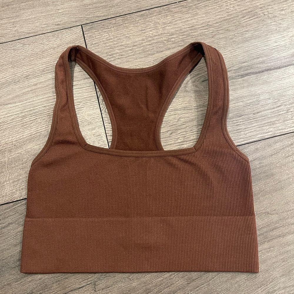 brown seamless top